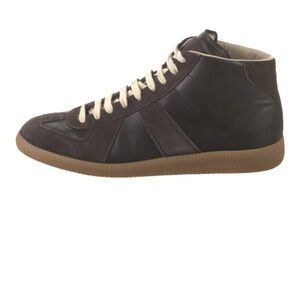 Maison Martin Margiela Black and Brown High-Top Sneakers